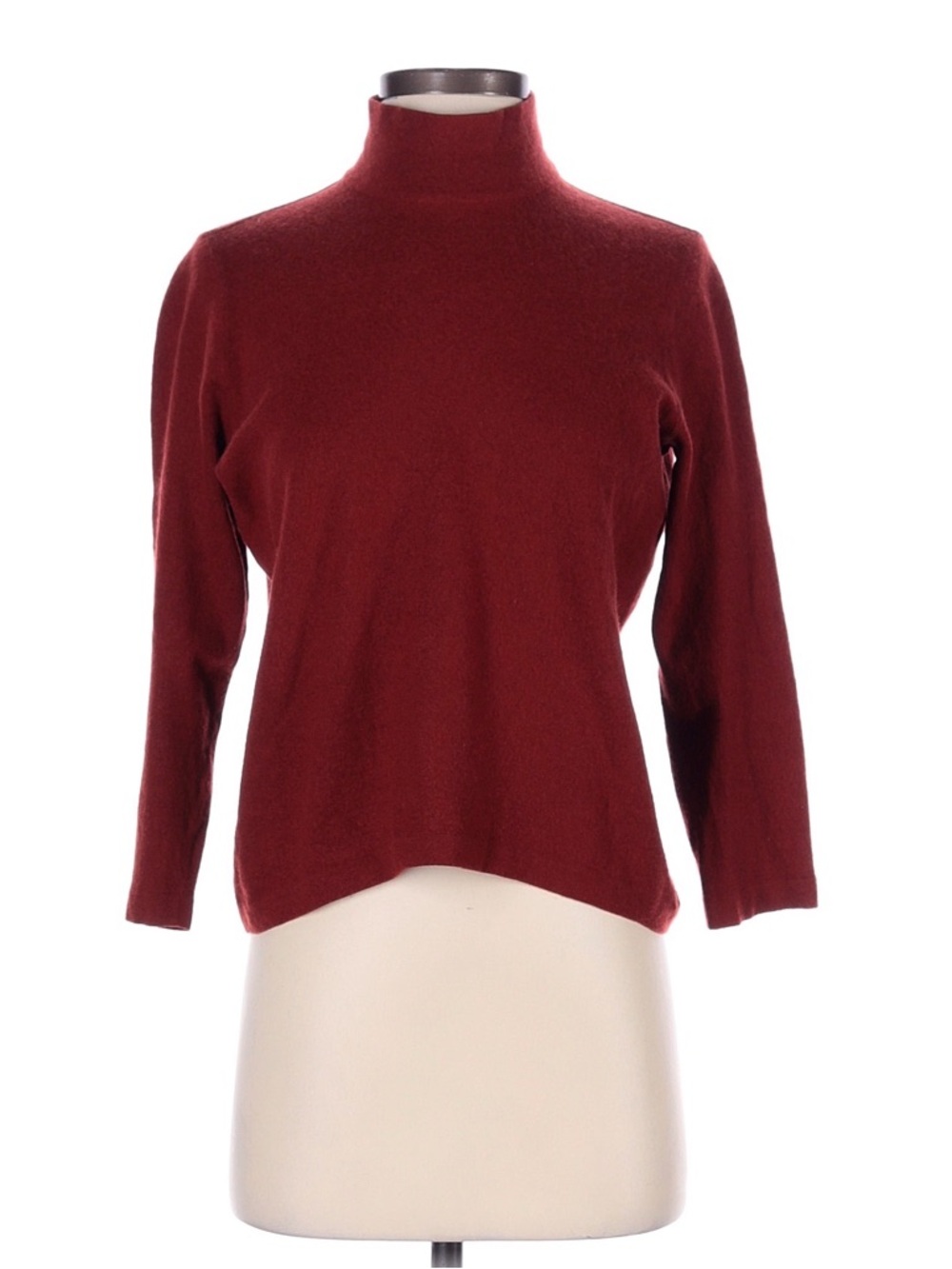 Hermes Burgundy Turtleneck Sweater EUC